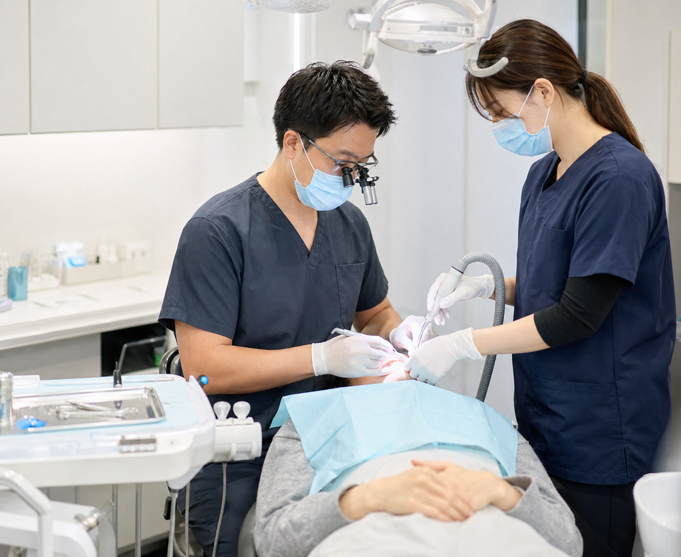 歯科医院での診療風景